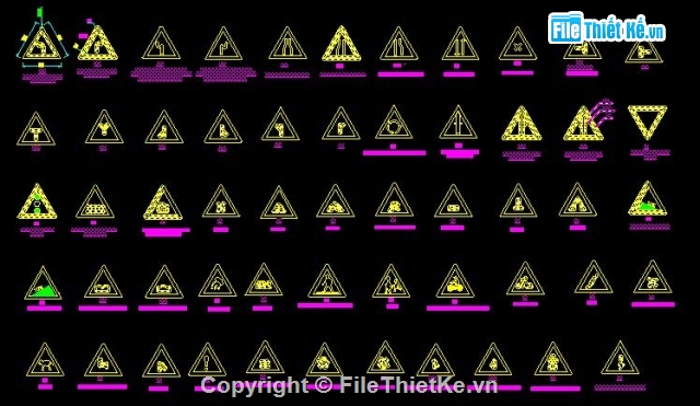 giao thông,bản vẽ giao thông,File cad biển báo,Bản vẽ cad các loại tủ điện,biển báo giao thông,các loại biển báo giao thông